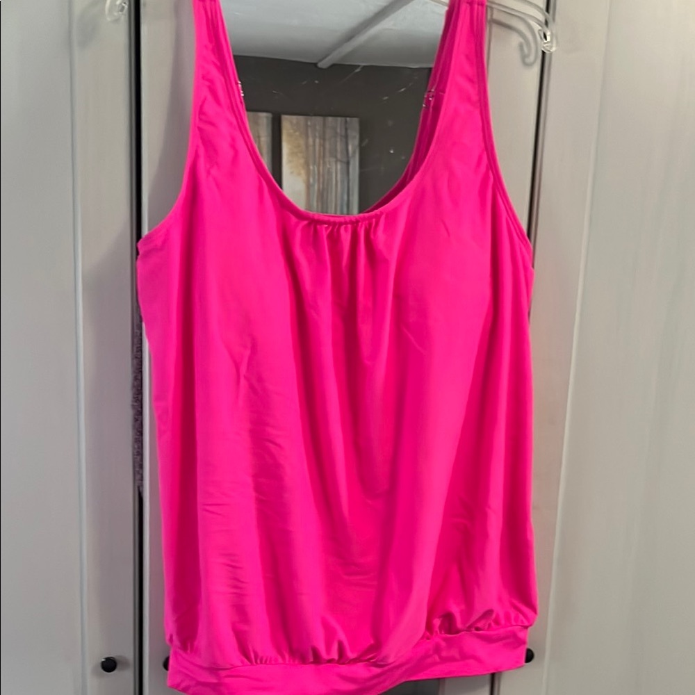 Vibrant Pink Women's Tankini Top